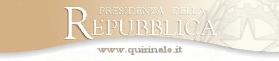 sito ufficiale della Presidenza della Repubblica